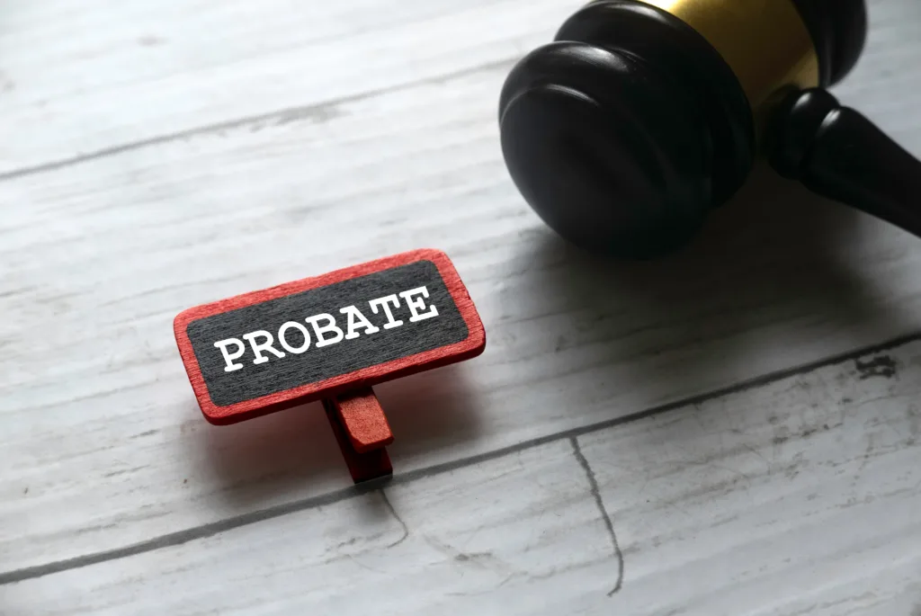 can you clean out a house before probate
